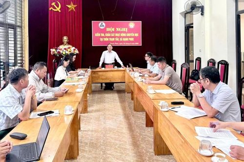 Hội Khuyến học Lào Cai kiểm tra công tác khuyến học, khuyến tài tại cơ sở