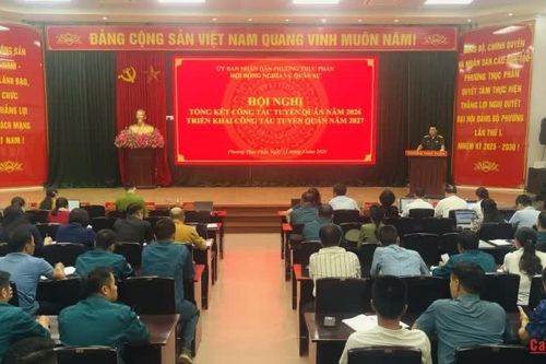Phường Thục Phán phấn đấu hoàn thành 100% chỉ tiêu tuyển quân năm 2027