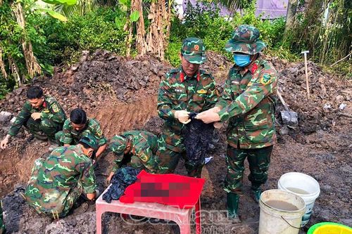 Quy tập thêm 2 hài cốt liệt sĩ tại nghĩa trang tạm Cây Méc
