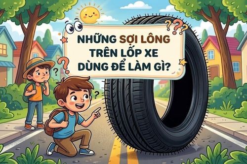 Những sợi 'lông' trên lốp xe dùng để làm gì?