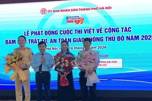 Phát động Cuộc thi viết 'Vì an toàn giao thông Thủ đô' năm 2026