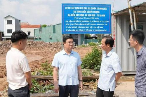 Xã Hoài Đức đẩy nhanh tiến độ các công trình dân sinh