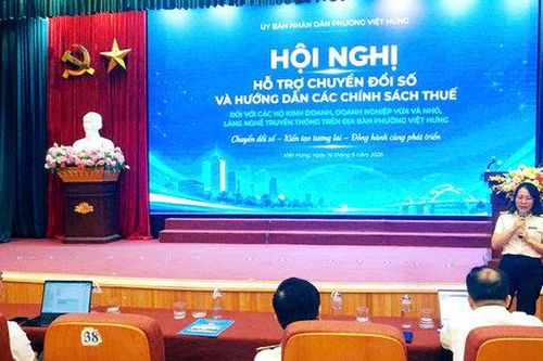 Phường Việt Hưng đưa chuyển đổi số đến từng hộ kinh doanh