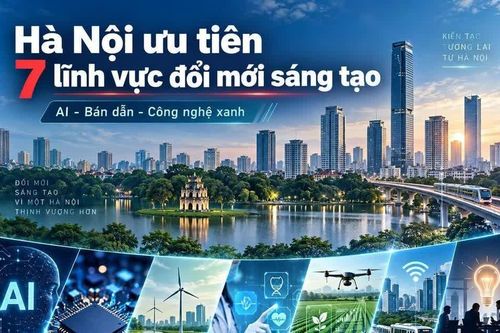 Hà Nội chọn 7 lĩnh vực ưu tiên đổi mới sáng tạo, AI và bán dẫn vào danh sách