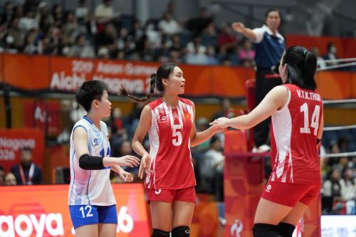 Tuyển bóng chuyền nữ Việt Nam vào tứ kết ASIAD 2026