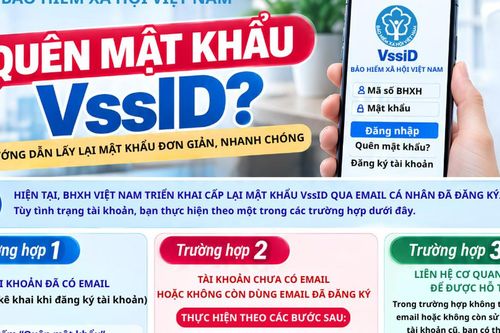Hướng dẫn lấy lại mật khẩu VssID qua email cá nhân đã đăng ký
