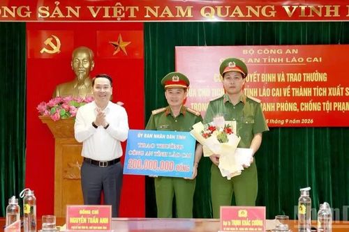 Lào Cai khen thưởng Ban chuyên án triệt phá băng nhóm tội phạm xuyên quốc gia