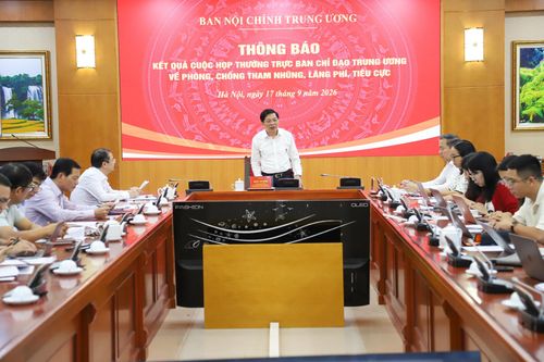 3 tháng qua đã kỷ luật 6 cán bộ diện Trung ương quản lý