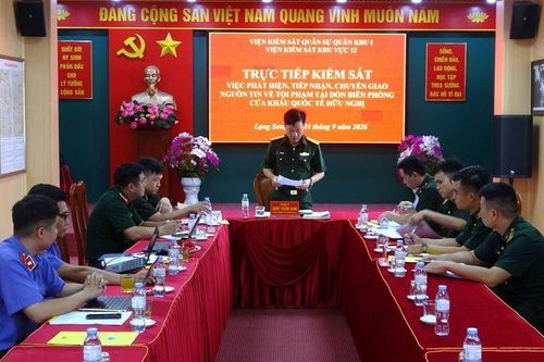 VKSQS khu vực 12 trực tiếp kiểm sát việc tiếp nhận, xử lý nguồn tin về tội phạm
