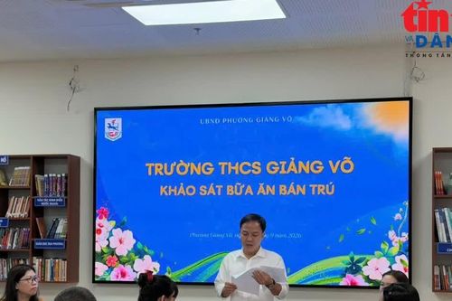 Phụ huynh cùng khảo sát chỉ số hài lòng bữa ăn bán trú