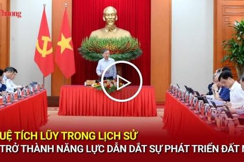 Trí tuệ tích lũy trong lịch sử phải trở thành năng lực dẫn dắt sự phát triển đất nước
