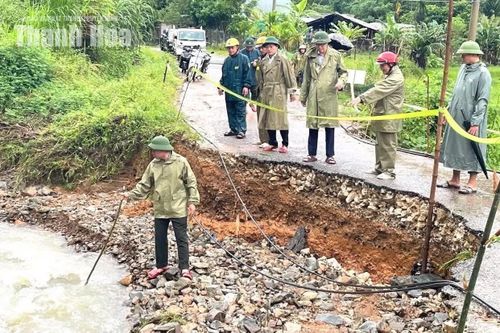 Xã Đồng Lương tập trung khắc phục hậu quả sau mưa lũ