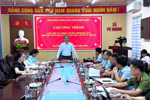 Phó Chủ tịch HĐND tỉnh Bùi Minh Hải làm việc với xã Pú Nhung