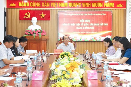 Hội nghị Đảng ủy MTTQ, các đoàn thể tỉnh tháng 9-2026