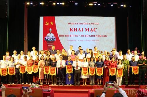 118 thí sinh của phường Lào Cai tham gia Hội thi Bí thư chi bộ giỏi năm 2026