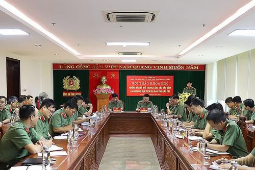Hội thảo khoa học “Những vấn đề mới trong công tác bảo đảm an ninh nội địa trên địa bàn tỉnh Lào Cai”