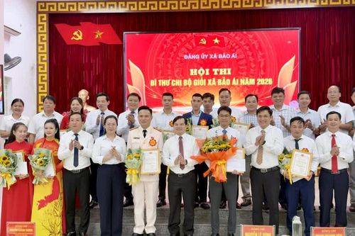 9 thí sinh tham gia vòng chung kết Hội thi Bí thư chi bộ giỏi xã Bảo Ái