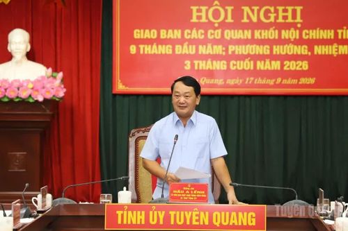 Khối Nội chính tỉnh triển khai nhiệm vụ trọng tâm 3 tháng cuối năm