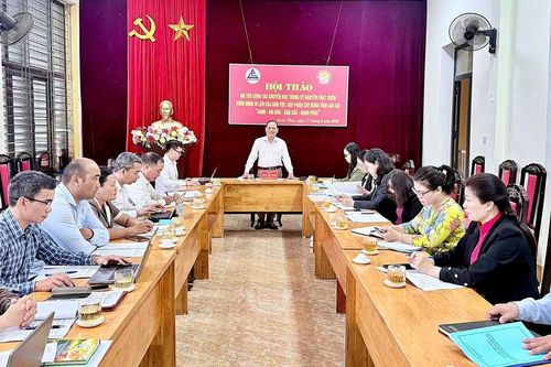 Hội Khuyến học Lào Cai hội thảo vai trò của khuyến học xây dựng kỷ nguyên xanh, hài hoà, bản sắc và hạnh phúc