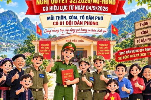 Mỗi thôn, xóm, tổ dân phố thành lập một đội dân phòng