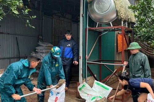 Ứng Thiên triển khai phương án '4 tại chỗ' ứng phó với lũ trên sông Đáy