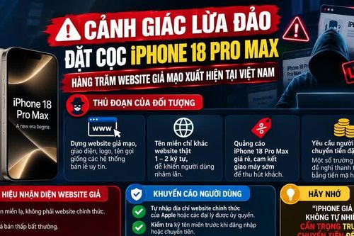 Hàng trăm website giả mạo rao bán iPhone 18 Pro Max