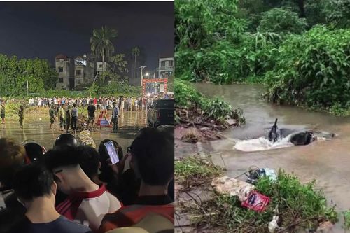 Hà Nội: Tìm kiếm nam sinh viên nghi mất tích khi đi qua khu vực ngập sâu ở phố Viên