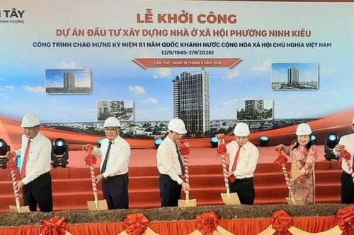 Cần Thơ: Đầu tư 568 tỉ đồng xây nhà ở xã hội phường Ninh Kiều