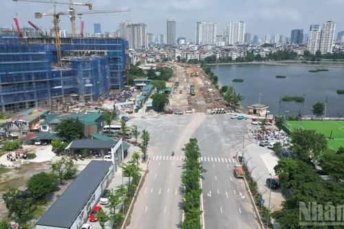 [Ảnh] Toàn cảnh công trường Vành đai 2,5 Hà Nội đặt mục tiêu thông xe kỹ thuật dịp 10/10