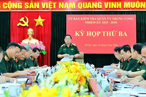 Đại tướng Nguyễn Trọng Nghĩa chủ trì Kỳ họp thứ ba Ủy ban Kiểm tra Quân ủy Trung ương