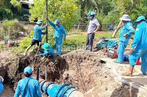 Đồng Tháp: Hơn 47.500 hộ dân có nước sinh hoạt trở lại sau sự cố vỡ tuyến ống