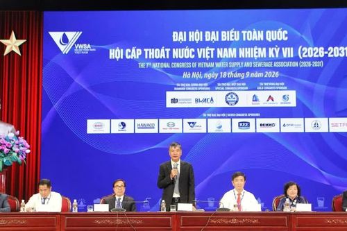 Hội Cấp Thoát nước Việt Nam đổi mới hoạt động, đẩy mạnh số hóa nhiệm kỳ 2026-2031