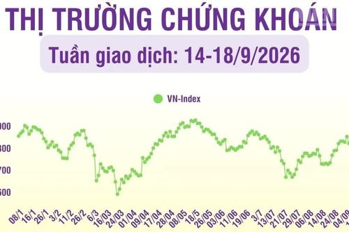 [Infographic] Chứng khoán tuần 14-18/9: VN-Index giảm 7,11 điểm phiên cuối tuần, thanh khoản trong tuần tăng