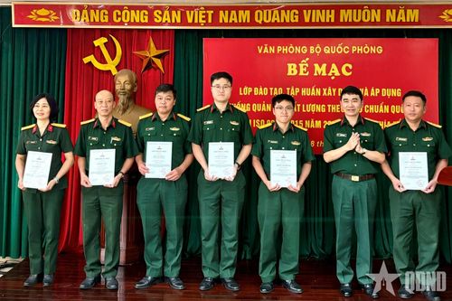Bế mạc lớp tập huấn xây dựng và áp dụng hệ thống quản lý chất lượng