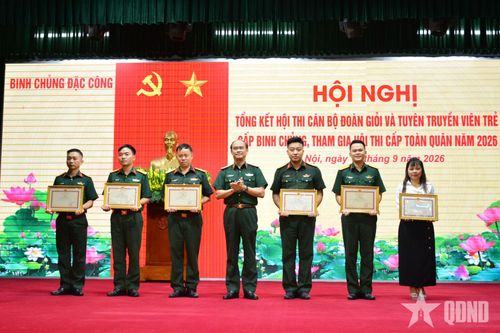 Binh chủng Đặc công khen thưởng đội tuyển đoạt giải cao tại hội thi cán bộ Đoàn giỏi toàn quân năm 2026