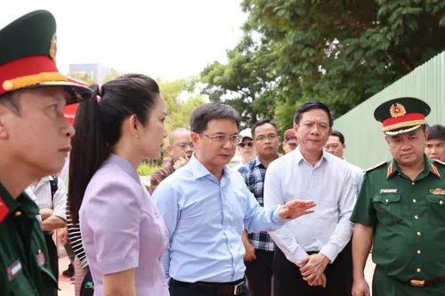 Khảo sát chuẩn bị Lễ truy điệu, an táng hài cốt liệt sĩ tại Công viên Lê Thị Riêng