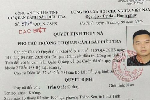 Truy nã đặc biệt đối tượng cướp tài sản