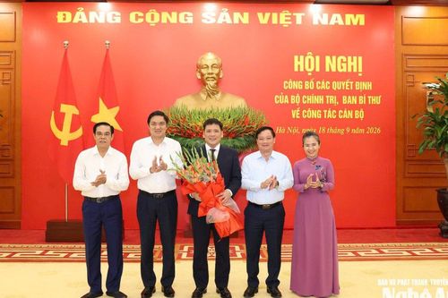 Phó Trưởng ban Tổ chức Trung ương giữ chức Phó Bí thư Tỉnh ủy Nghệ An