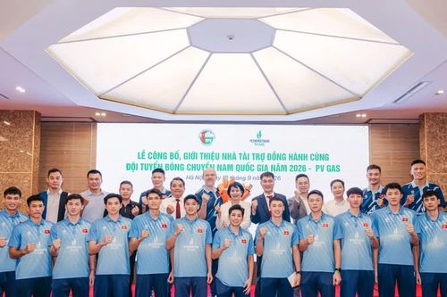 PV GAS đồng hành cùng đội tuyển bóng chuyền nam quốc gia năm 2026