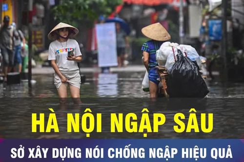 18 GIỜ NGÀY 18-9: Công trình chống ngập Hà Nội phát huy hiệu quả