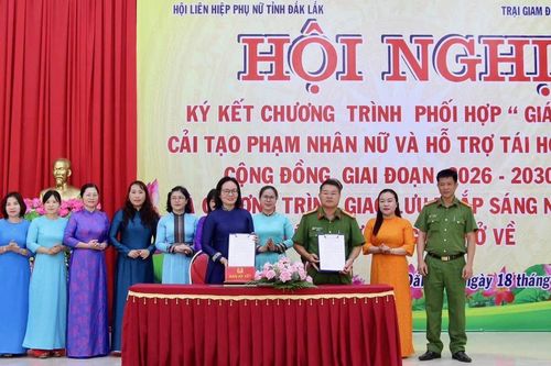 Hội LHPN tỉnh Đắk Lắk đồng hành hỗ trợ phạm nhân nữ tái hòa nhập cộng đồng