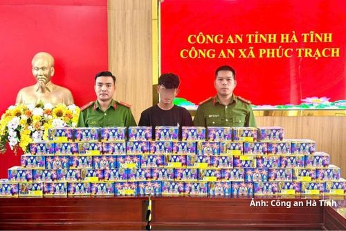 Khởi tố thanh niên vận chuyển hơn 1 tạ pháo nổ từ Quảng Trị ra Hà Tĩnh