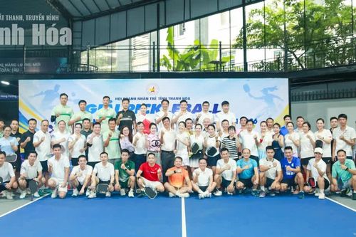 Gần 100 vận động viên tham gia Giải Pickleball Doanh nhân trẻ Thanh Hóa mở rộng