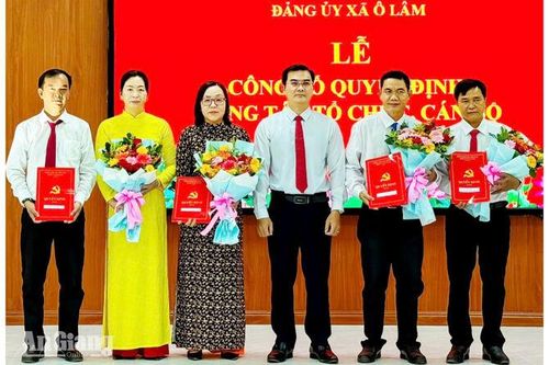 Đảng ủy xã Ô Lâm thành lập 9 chi bộ trực thuộc