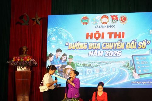 Xã Lãnh Ngọc sôi nổi hội thi 'Chung tay xây dựng công dân số'