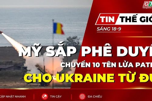 Tin thế giới ngày 18-9: Mỹ sắp phê duyệt chuyển 10 tên lửa Patriot cho Ukraine từ Đức