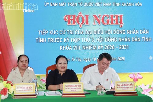Đại biểu HĐND tỉnh tiếp xúc cử tri xã Bác Ái Tây