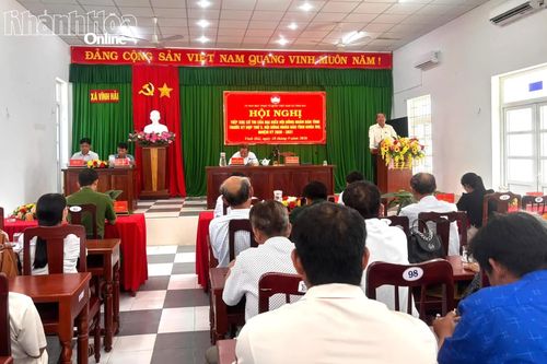 Đại biểu HĐND tỉnh Khánh Hòa tiếp xúc cử tri xã Vĩnh Hải
