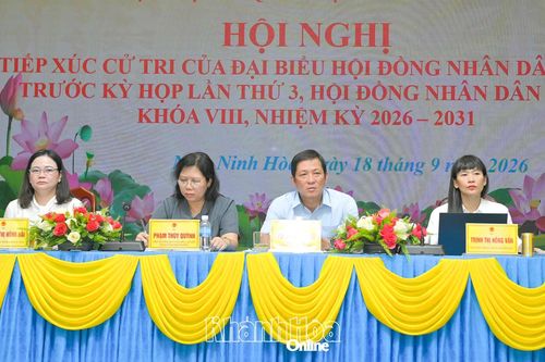 Đại biểu HĐND tỉnh tiếp xúc cử tri xã Nam Ninh Hòa