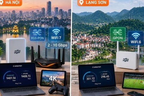 So sánh mạng WiFi FPT tại Lạng Sơn và Hà Nội chi tiết